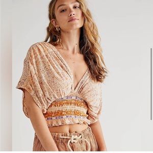Free People Multicolor Crop Top